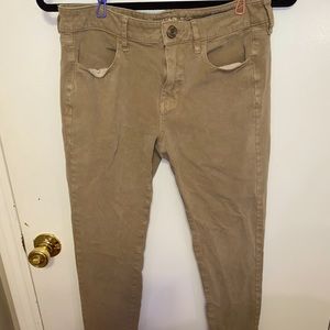 American Eagle Khaki Skinny Pants